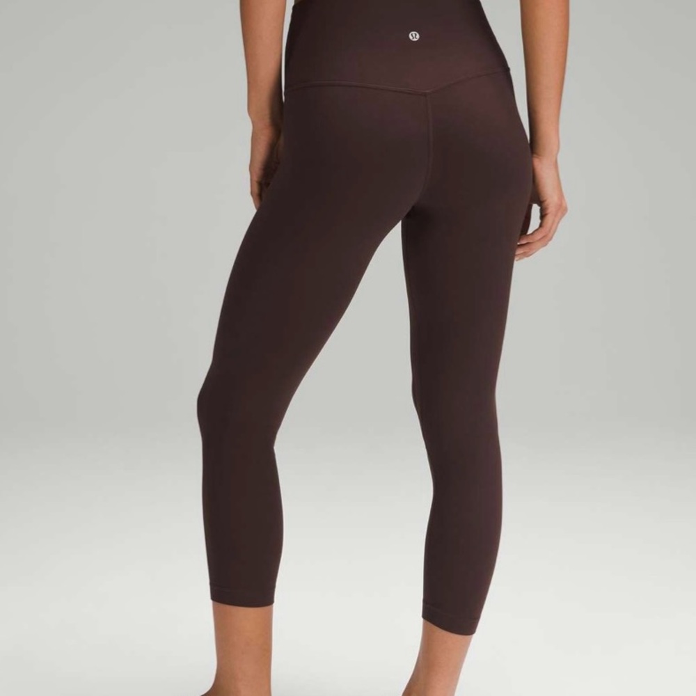 Lululemon ALIGN CROP 23” size  2 Expresso